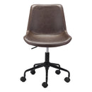  Zuo Byron 101780 Office Chair - Brown IMAGE 3