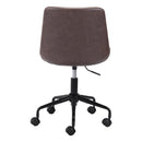  Zuo Byron 101780 Office Chair - Brown IMAGE 4