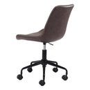  Zuo Byron 101780 Office Chair - Brown IMAGE 5