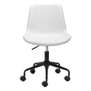  Zuo Byron 101782 Office Chair - White IMAGE 3