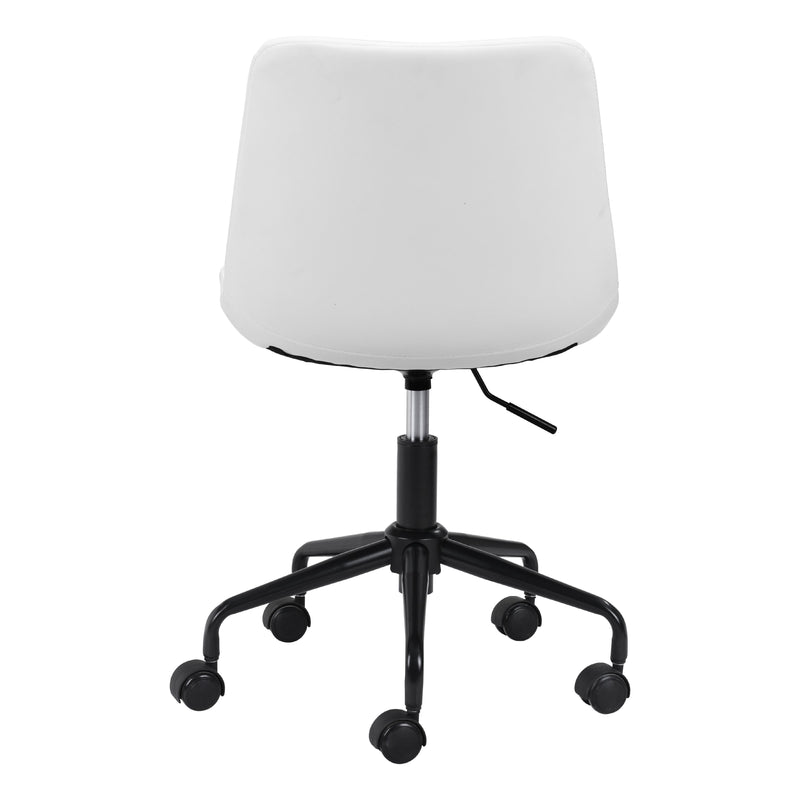  Zuo Byron 101782 Office Chair - White IMAGE 4