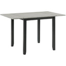  Elements International Martin DMT3003DLDS 3 pc Dinette - Grey/Black IMAGE 4