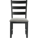  Elements International Martin DMT3003DLDS 3 pc Dinette - Grey/Black IMAGE 6