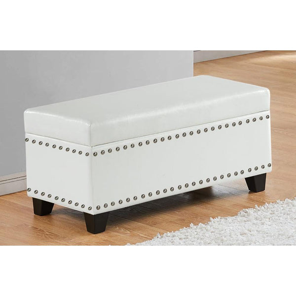 Titus Furniture Storage Bench T-824-WH IMAGE 1