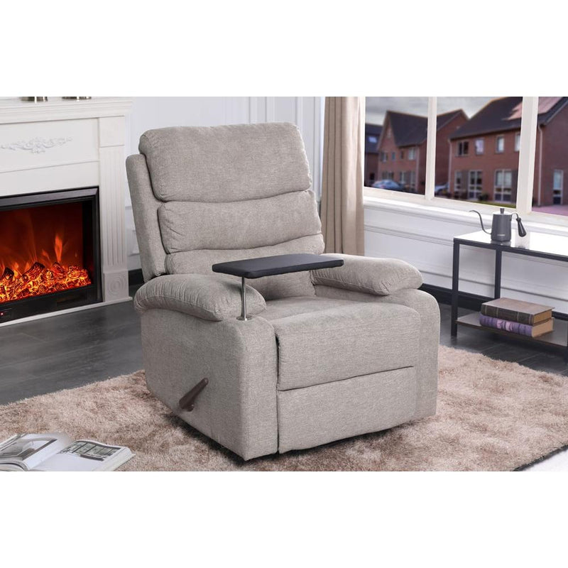 Titus Furniture Swivel Fabric Recliner T-1018 IMAGE 3