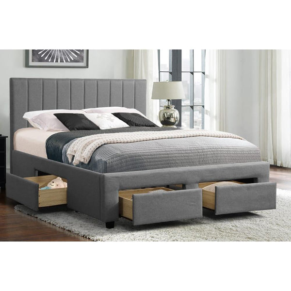 Titus Furniture T-2157 Full Upholstered Panel Bed with Storage T-2157-D IMAGE 1