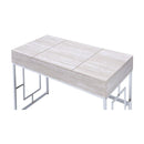 Acme Furniture Saffron 90315 Vanity Desk - Natural & Chrome IMAGE 2