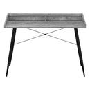 Monarch I 7540 Computer Desk - Grey Stone-Look/Black IMAGE 2
