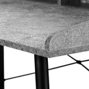 Monarch I 7540 Computer Desk - Grey Stone-Look/Black IMAGE 6