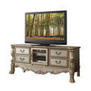 Acme Furniture Dresden 91333 TV Stand - Gold Patina & Bone IMAGE 1