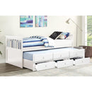 Titus Furniture T2100W 39" Captain's Bed (White) IMAGE 1