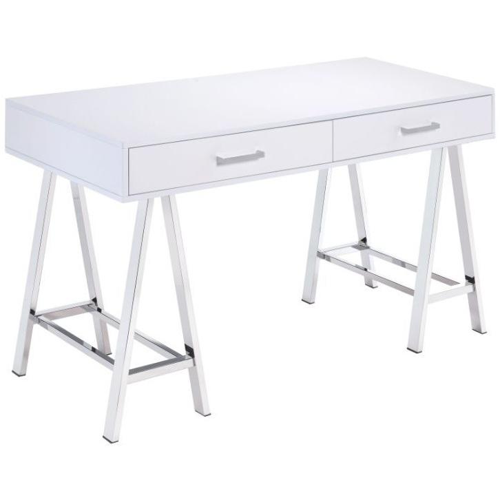 Acme Furniture Coleen 92229 Writing Desk - White IMAGE 2