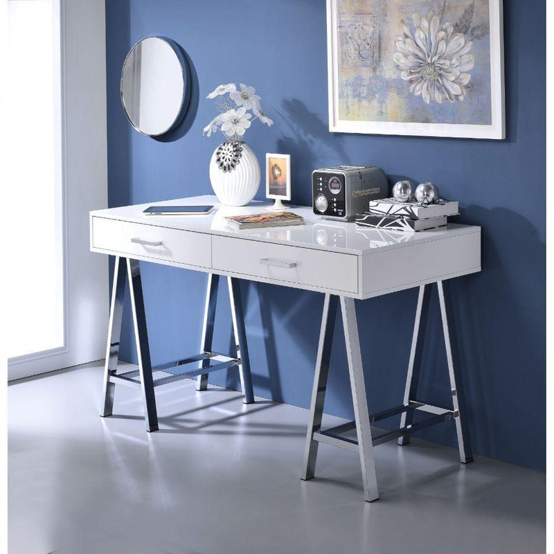 Acme Furniture Coleen 92229 Writing Desk - White IMAGE 5