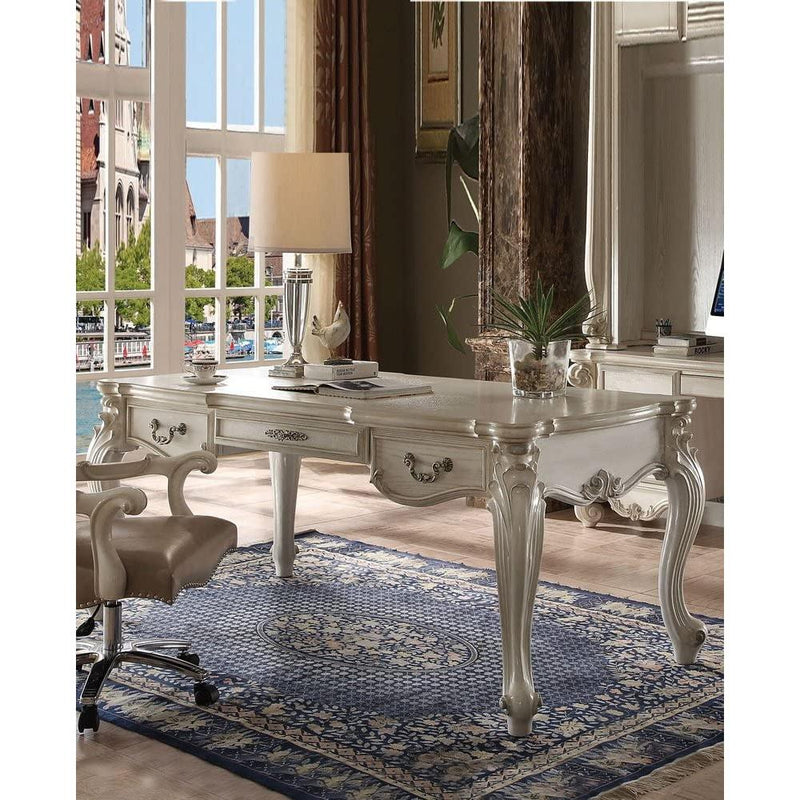 Acme Furniture Versailles 92275 Executive Desk - Bone White IMAGE 2
