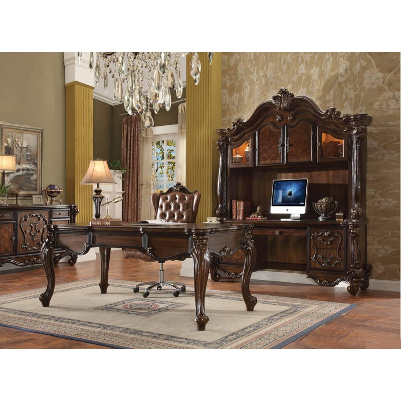 Acme Furniture Versailles 92284 Desk - Cherry Oak IMAGE 2