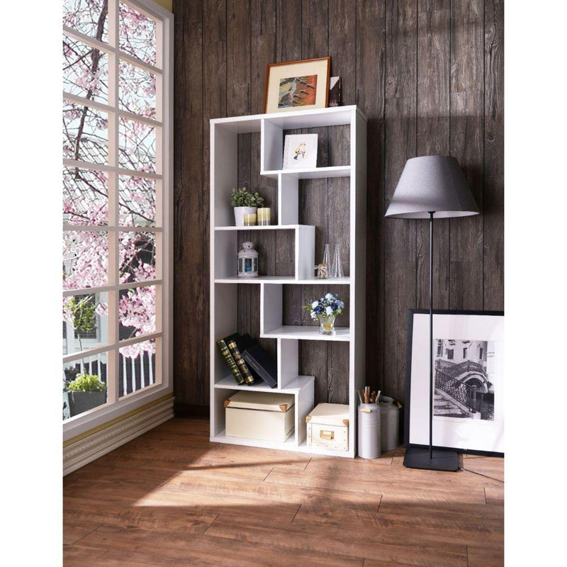 Acme Furniture Mileta II 92356 Bookshelf - White IMAGE 4