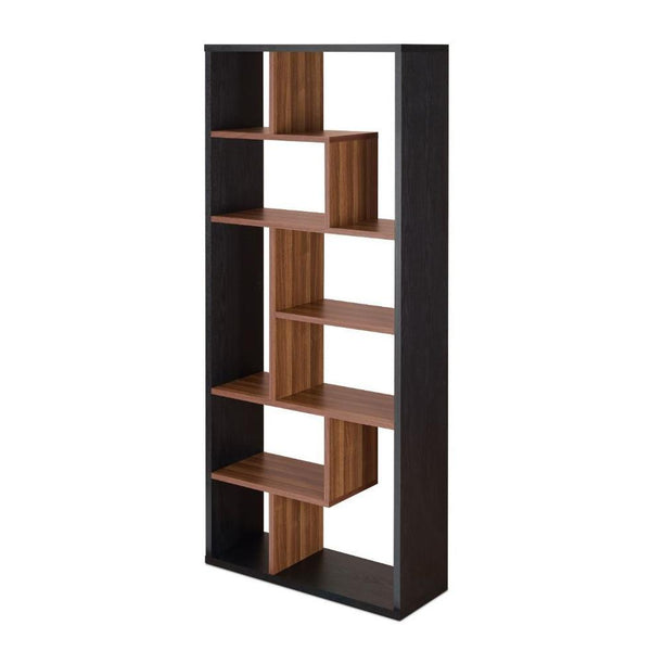 Acme Furniture Mileta II 92358 Bookshelf - Black & Walnut IMAGE 1