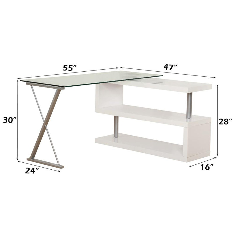 Acme Furniture Buck 92368 Writing Desk with Swivel IMAGE 8
