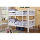 Titus Furniture T2500W 39"/39" Bunk Bed (White) IMAGE 1
