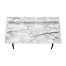 Monarch I 7539 Computer Desk - White Marble-Look/Black IMAGE 3