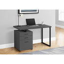 Monarch I 7645 Computer Desk - Modern Grey/Black IMAGE 2