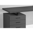 Monarch I 7645 Computer Desk - Modern Grey/Black IMAGE 3