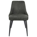 Coaster Furniture Cosmo 106046 Upholstered Dining Side Chair - Grey (Set of 2) IMAGE 2