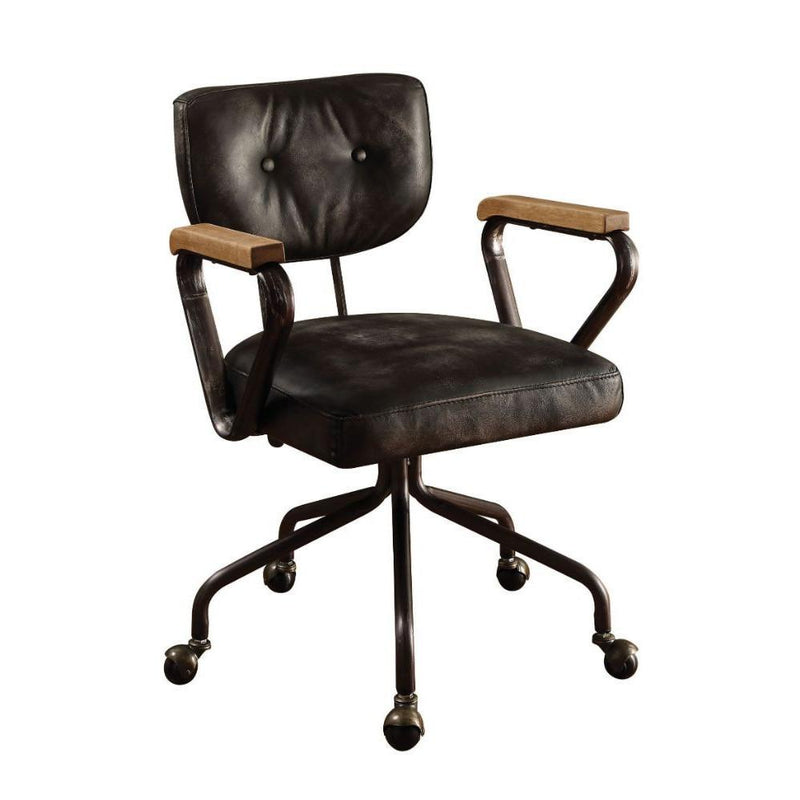Acme Furniture Hallie 92411 Executive Office Chair - Vintage Black IMAGE 1