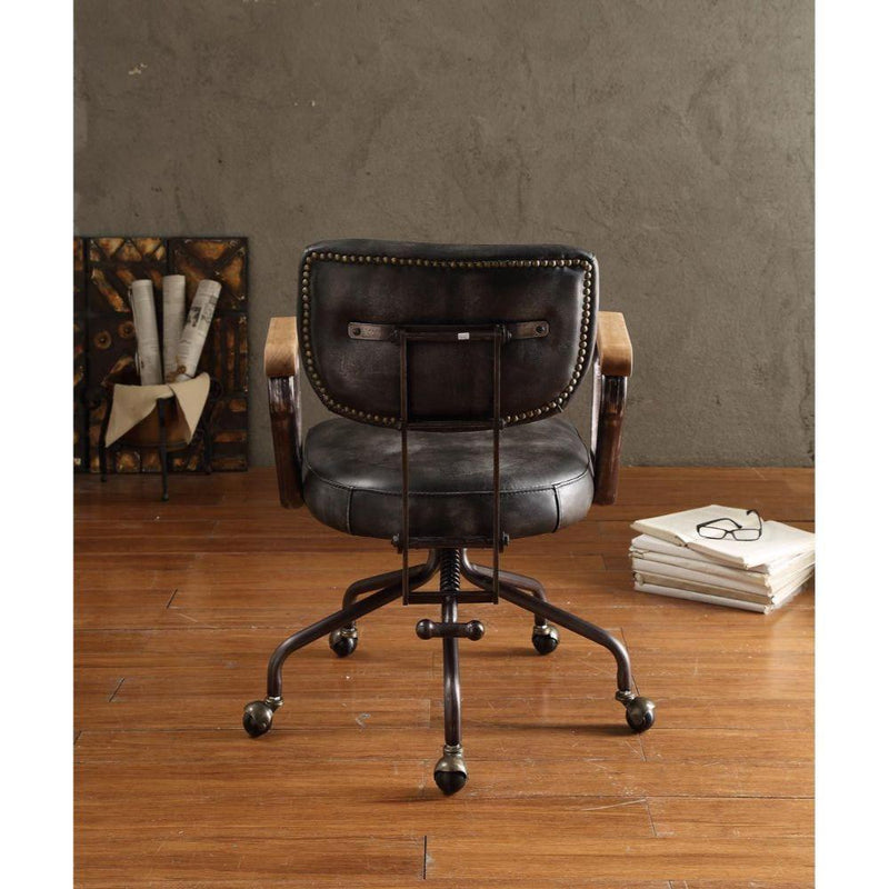 Acme Furniture Hallie 92411 Executive Office Chair - Vintage Black IMAGE 3