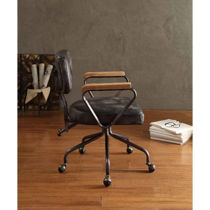 Acme Furniture Hallie 92411 Executive Office Chair - Vintage Black IMAGE 4