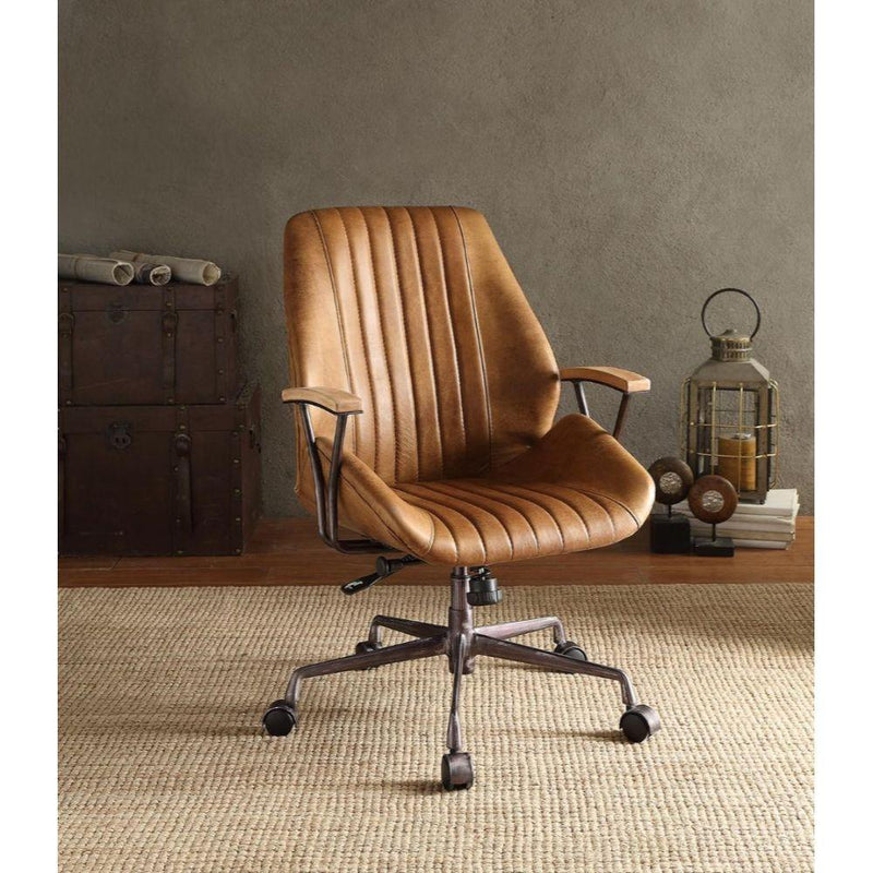 Acme Furniture Hamilton 92412 Executive Office Chair - Coffee IMAGE 2