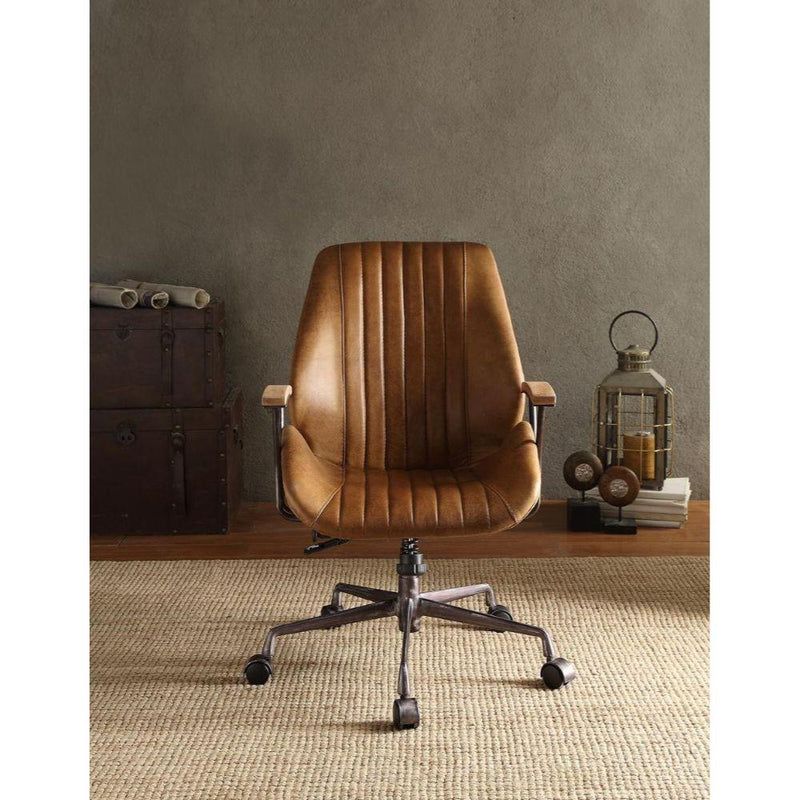 Acme Furniture Hamilton 92412 Executive Office Chair - Coffee IMAGE 3