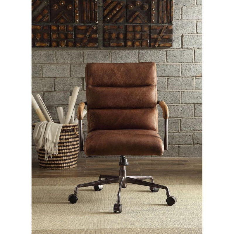 Acme Furniture Harith 92414 Executive Office Chair - Retro Brown IMAGE 2