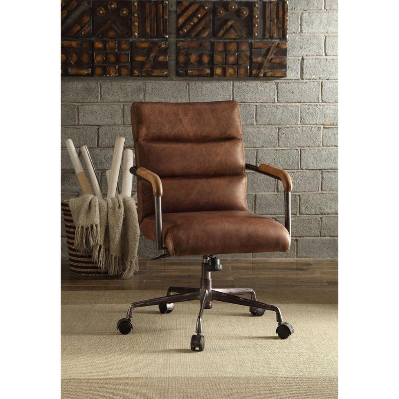 Acme Furniture Harith 92414 Executive Office Chair - Retro Brown IMAGE 3