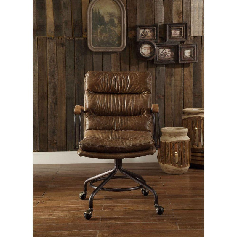Acme Furniture Harith 92416 Executive Office Chair - Vintage Whiskey IMAGE 2