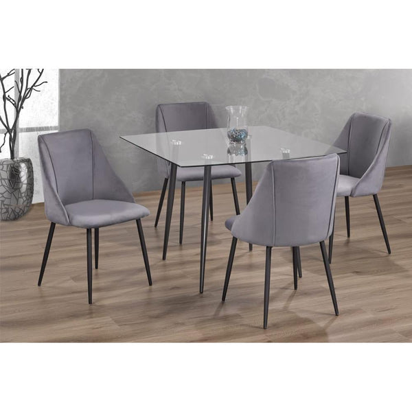 Titus Furniture Dining Table with Glass Top T3476-T IMAGE 1