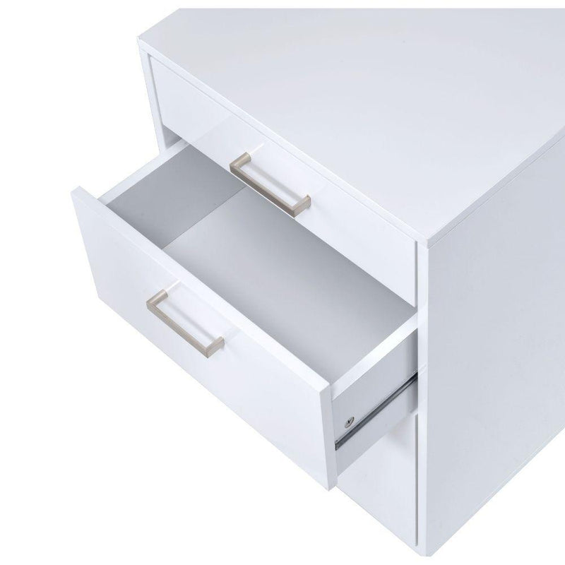 Acme Furniture Coleen 92454 File Cabinet - White IMAGE 4