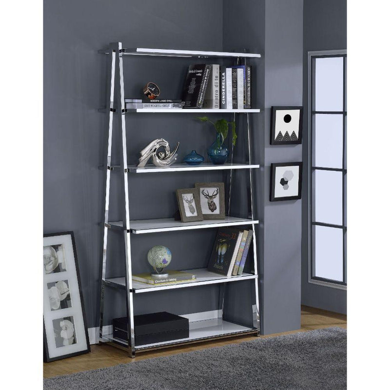 Acme Furniture Coleen 92455 Bookshelf - White IMAGE 4