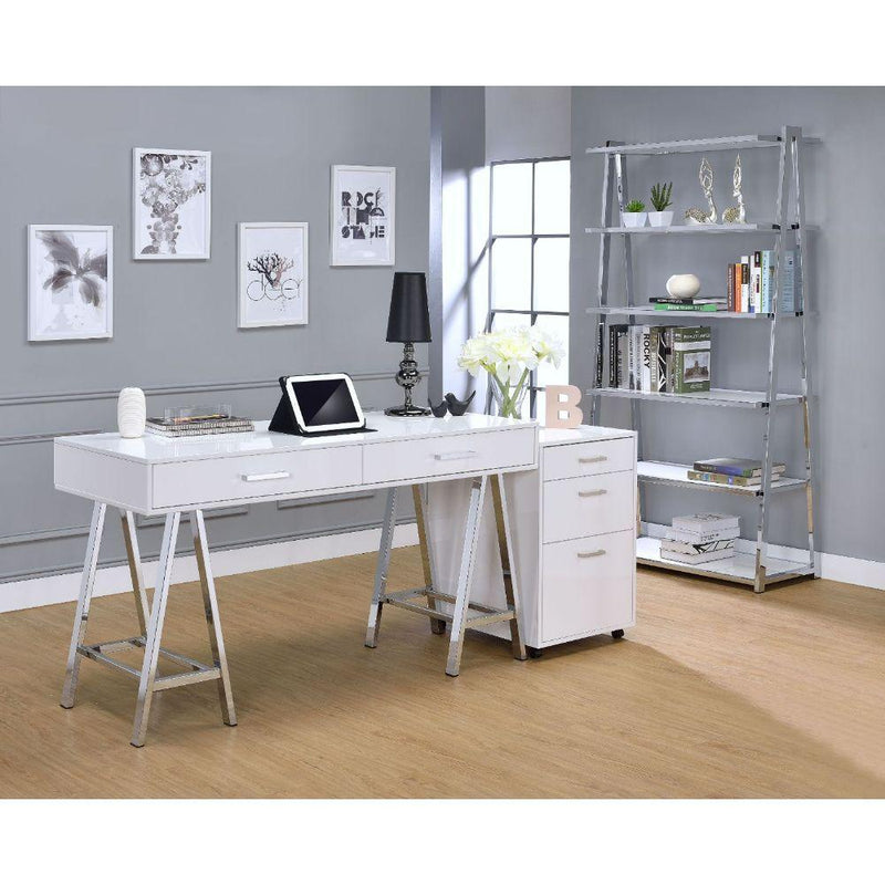 Acme Furniture Coleen 92455 Bookshelf - White IMAGE 5