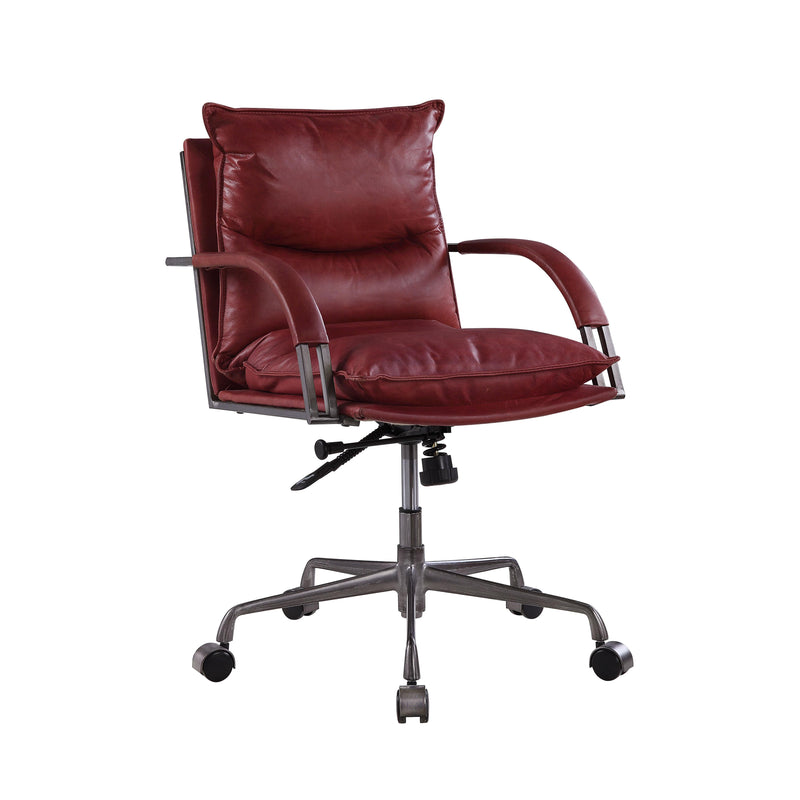 Acme Furniture Haggar 92536 Executive Office Chair - Vintage Red IMAGE 1