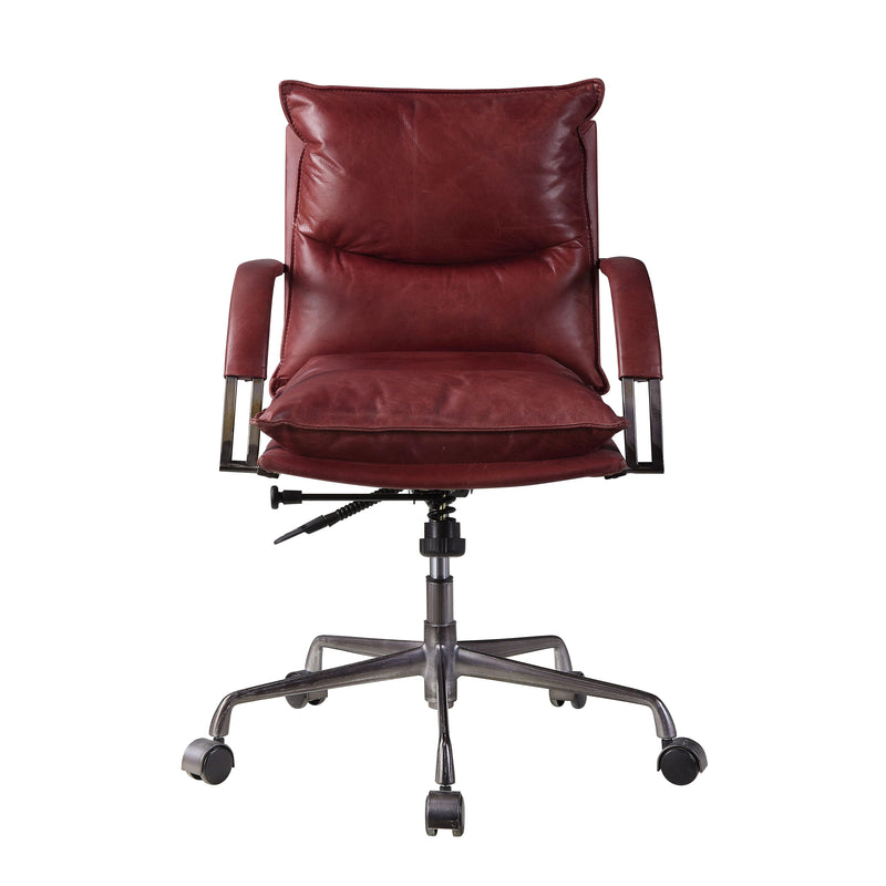 Acme Furniture Haggar 92536 Executive Office Chair - Vintage Red IMAGE 2