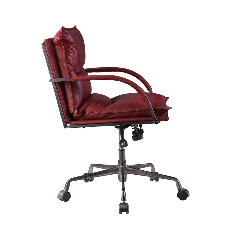 Acme Furniture Haggar 92536 Executive Office Chair - Vintage Red IMAGE 3