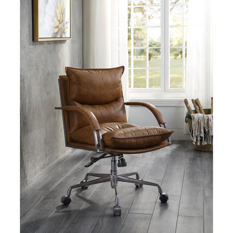 Acme Furniture Haggar 92539 Executive Office Chair - Coffee IMAGE 6