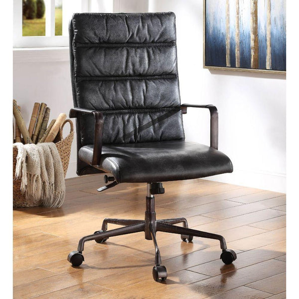 Acme Furniture Jairo 92565 Executive Office Chair - Vintage Black IMAGE 1
