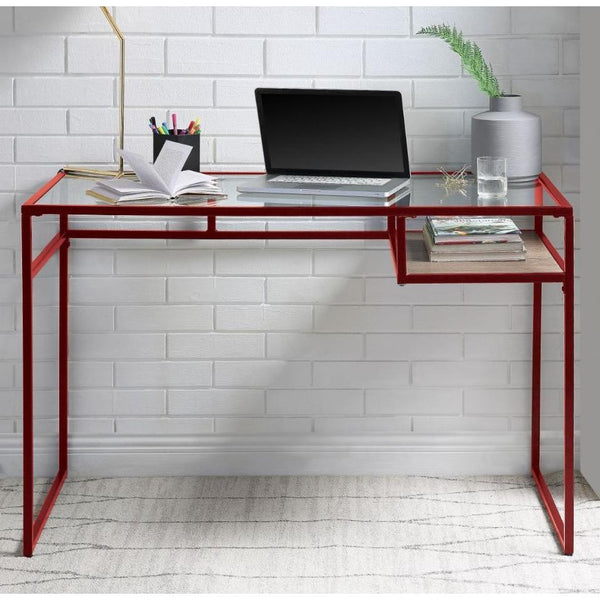 Acme Furniture Yasin 92584 Desk - Red IMAGE 1