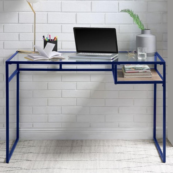 Acme Furniture Yasin 92586 Desk - Blue IMAGE 1