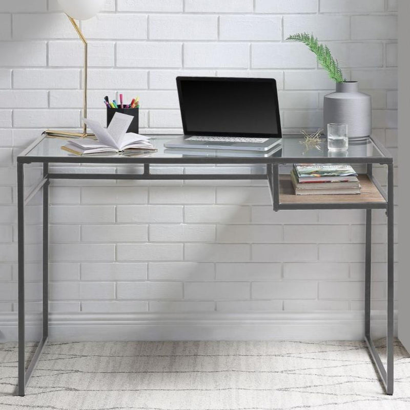 Acme Furniture Yasin 92588 Desk - Grey IMAGE 1