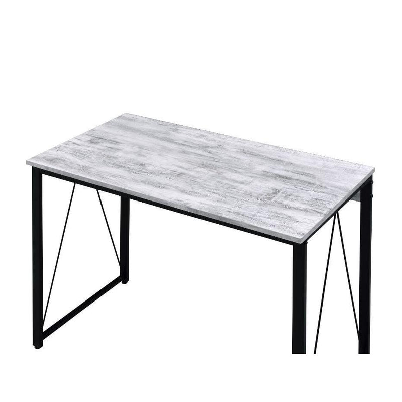 Acme Furniture Zaidin 92604 Writing Desk - Antique White & Black IMAGE 3