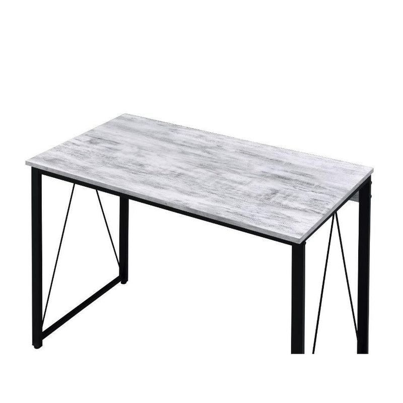 Acme Furniture Zaidin 92609 Writing Desk - Antique White & Black IMAGE 3