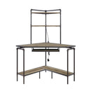 Acme Furniture Deliz 92620 Desk with USB - Sand Gray IMAGE 2